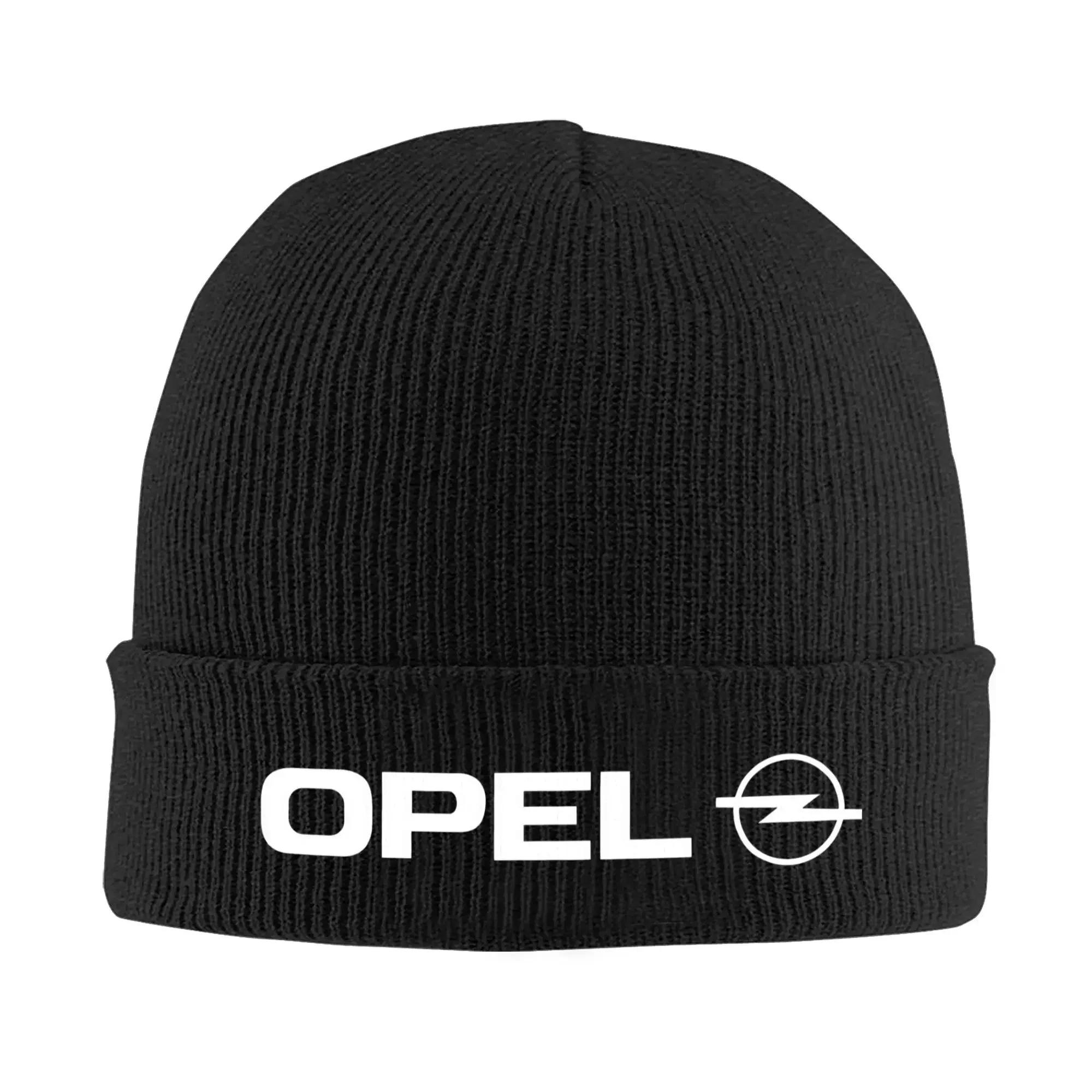 Opel Logo Strickmütze Damen Herren Beanies Wintermütze Acryl Deutscher Automobilhersteller Warme Mütze One Size black