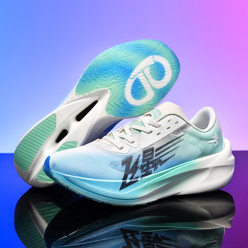 Full Palm Carbon Plate Running Shoes Men's Shoes New Mesh All-match Sneakers Marathon Shock Absorbing Running Shoes