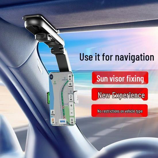 Sun Visor Car Navigation Phone Holder - Universal Head-Up Display Mount Sun Visor Phone Holder [Green]