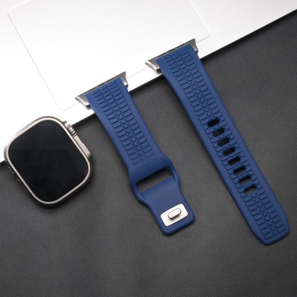 Ultra Silicone Band for Apple Watch Ultra 3 2 Series 11 10 9 8 7 Se 6 Man Sports Strap for Iwatch 49mm 46mm 44mm 45mm Adjustable