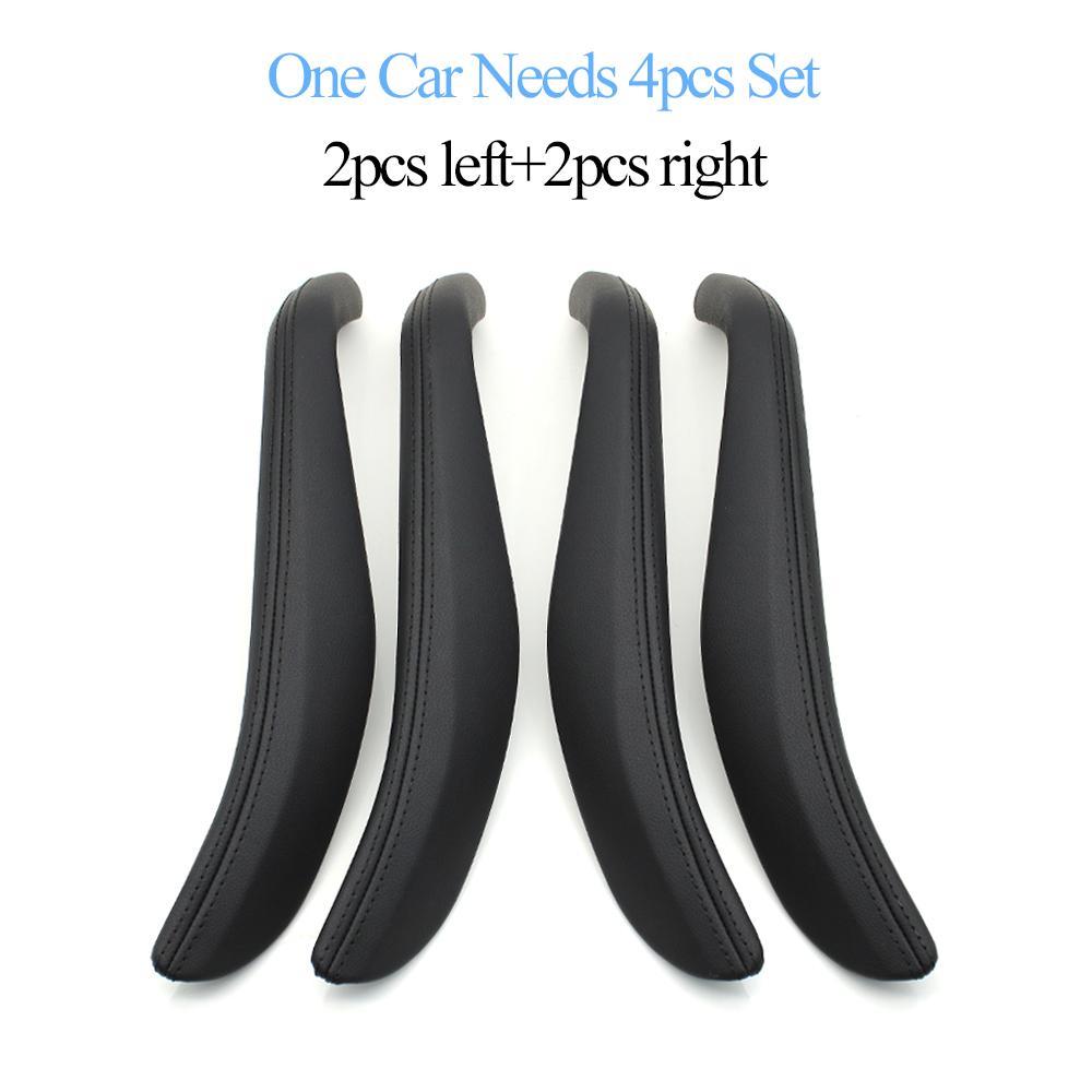 Car Interior Left Right Passenger Door Front Rear Pull Handle Leather Outer Cover For BMW 5 Series G30 G31 M5 F90