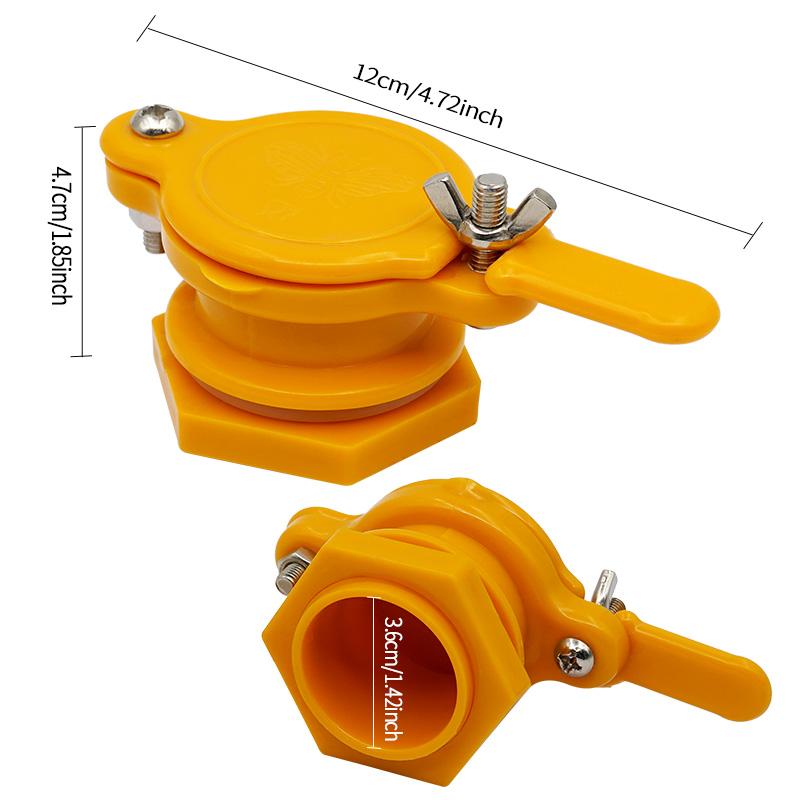 

1Pcs Stainless Steel Bee Honey Tap Gate Valve Extractor Bottling Or 5Pcs Plastic Honey Extractor Machine Beehive Equipment