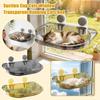 Suction Cup Cats Window , Transparent Hanging Cats  Bed For Indoor Cats, No-Drill Wall Mounted Cats Shelf Seat With Strong Suction Cups, Space-Saving