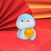 Cartoon Mini Snake Ornaments Resin Lucky Snake Figurine  For Home Decorations