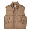 Autumn and Winter Down Cotton Vest Women's Short Loose Stand-up Collar Cotton Vest Thermal Vest Outer Wear Straight