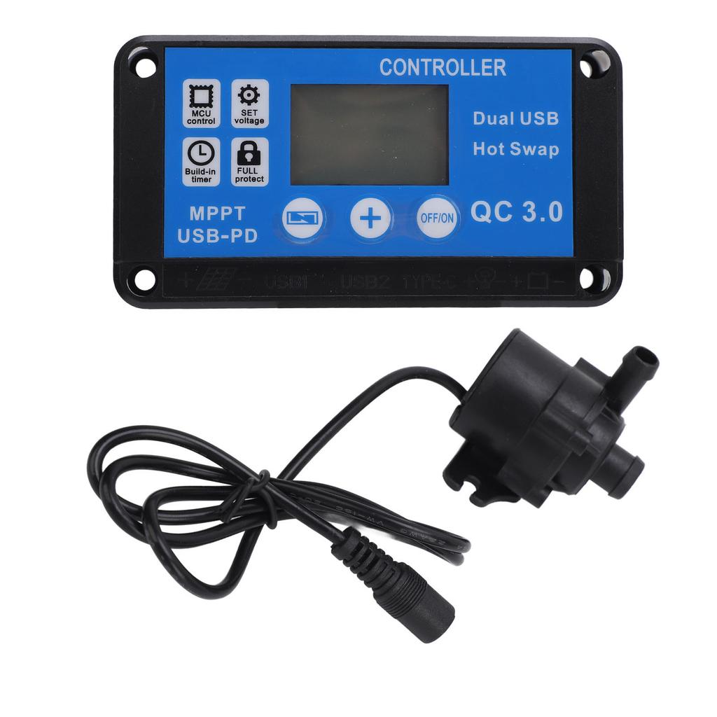 Fountain Water Pump Portable Submersible Fountain Pump with Timing Control and Controller for Rockery Fountain Fish Tank