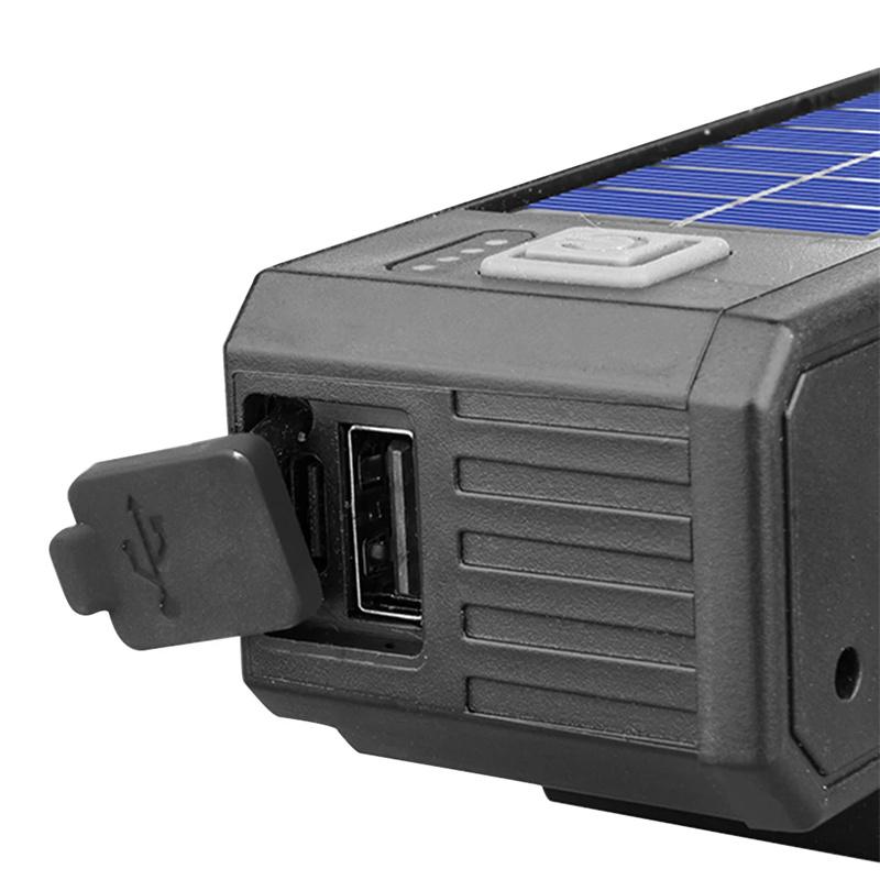 20 LED Fahrradlicht Vorne USB-Aufladung Fahrradlicht Radsportlampe Wasserdichtes Fahrradscheinwerfer Fahrlicht Nebelscheinwerfer Fahrradklingel Licht