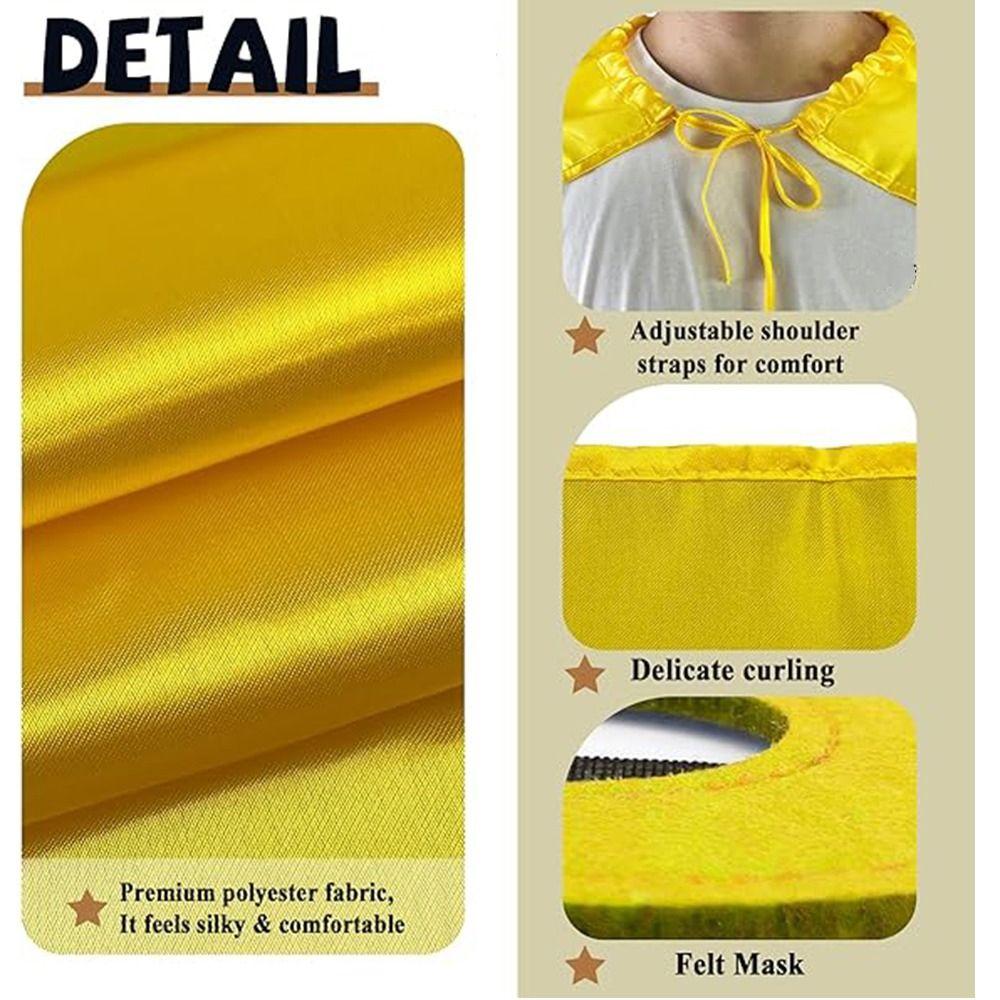 2 Stuks/Set Cosplay Kostuum Halloween Superhelden Cape Halloween Cape Kostuum Set Maskerade Dans