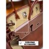 Cross-border first-layer cowhide canvas Shaffy thread oblique needle craft pair bag king platinum 30/35 genuine leather handbag