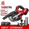ONEVAN 16KPA Electric Vacuum Cleaner 6in1 Cordless Handheld Home Vacuum Floor Pet Hair Cleaning Tool For Makita 18V Battery Pin