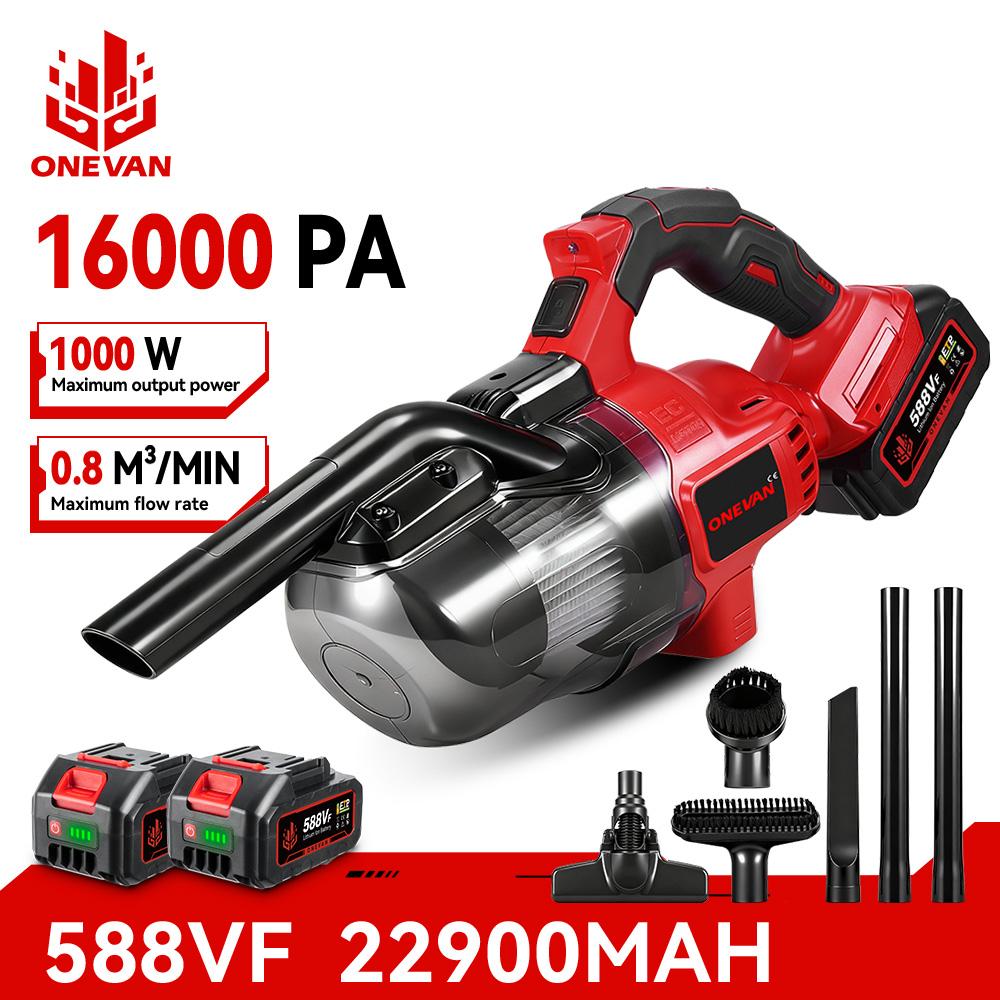 ONEVAN 16KPA Electric Vacuum Cleaner 6in1 Cordless Handheld Home Vacuum Floor Pet Hair Cleaning Tool For Makita 18V Battery Pin