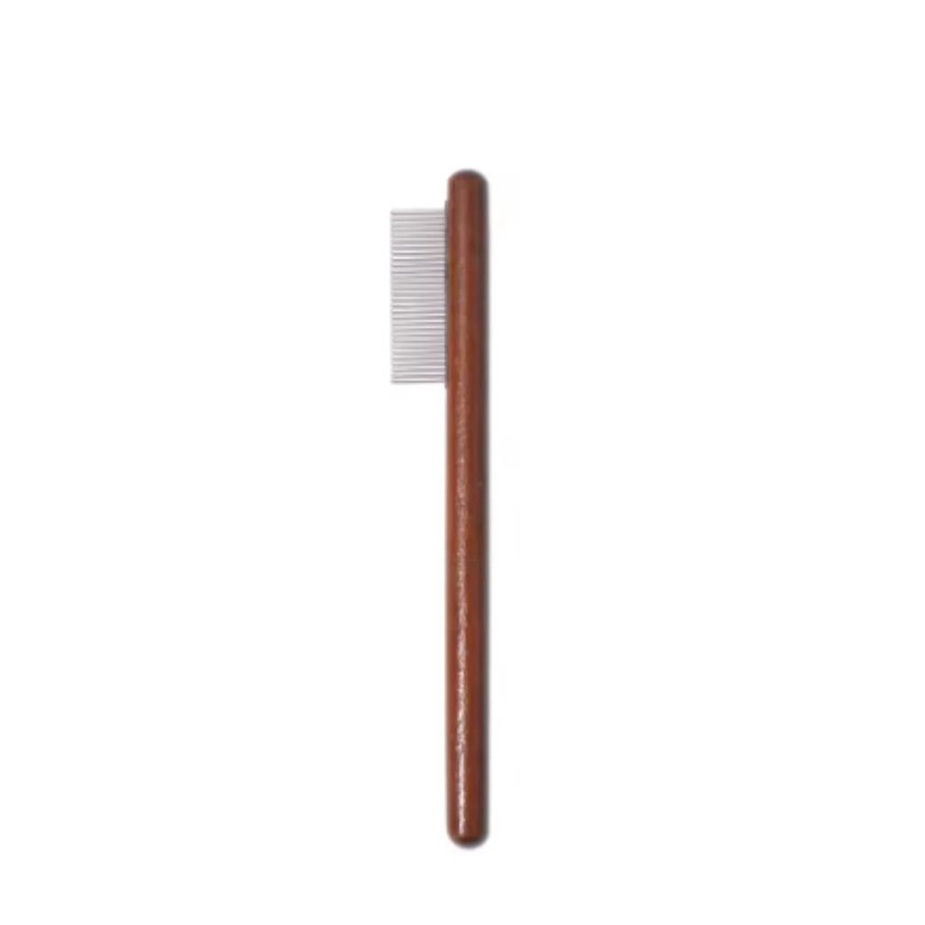 Tear Stain Remover for Dogs and Cats Pet Facial Cleaning Comb Grooming Tool to Remove Eye Boogers Tear Stains and Dirt Wooden