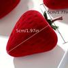 Popular Strawberry Ring Box Cute Red Ring Box Strawberry Jewelry Boxes  Valentine's Day