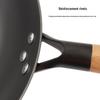 Lufenglai Cast Iron Wok with Solid Wood Handle