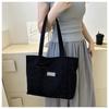 Large Capacity Tote Bag, Women's Fashion Corduroy Shoulder Bag, Forest Style Armpit Bag, Handbag