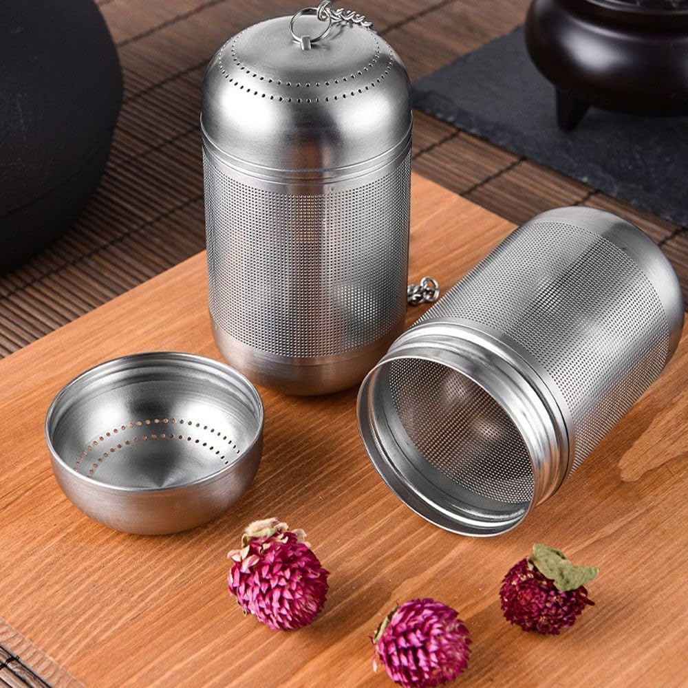 Tea Strainer Stainless Steel Tea Infuser Spice Seasoning Ball Tea Interval Diffuser Strainer Teapot Fine Mesh Coffee Filter