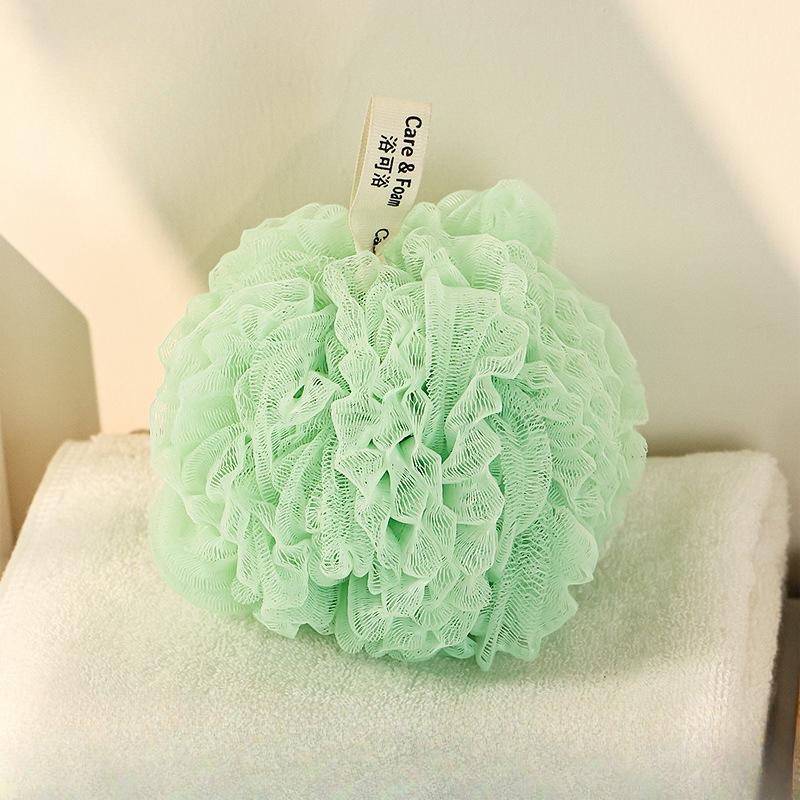 

М яка мочалка для душу Квітка для душу Двостороння для купання та скрабування Пінопластова мочалка для душу Міцна побутова світло-зелений колір