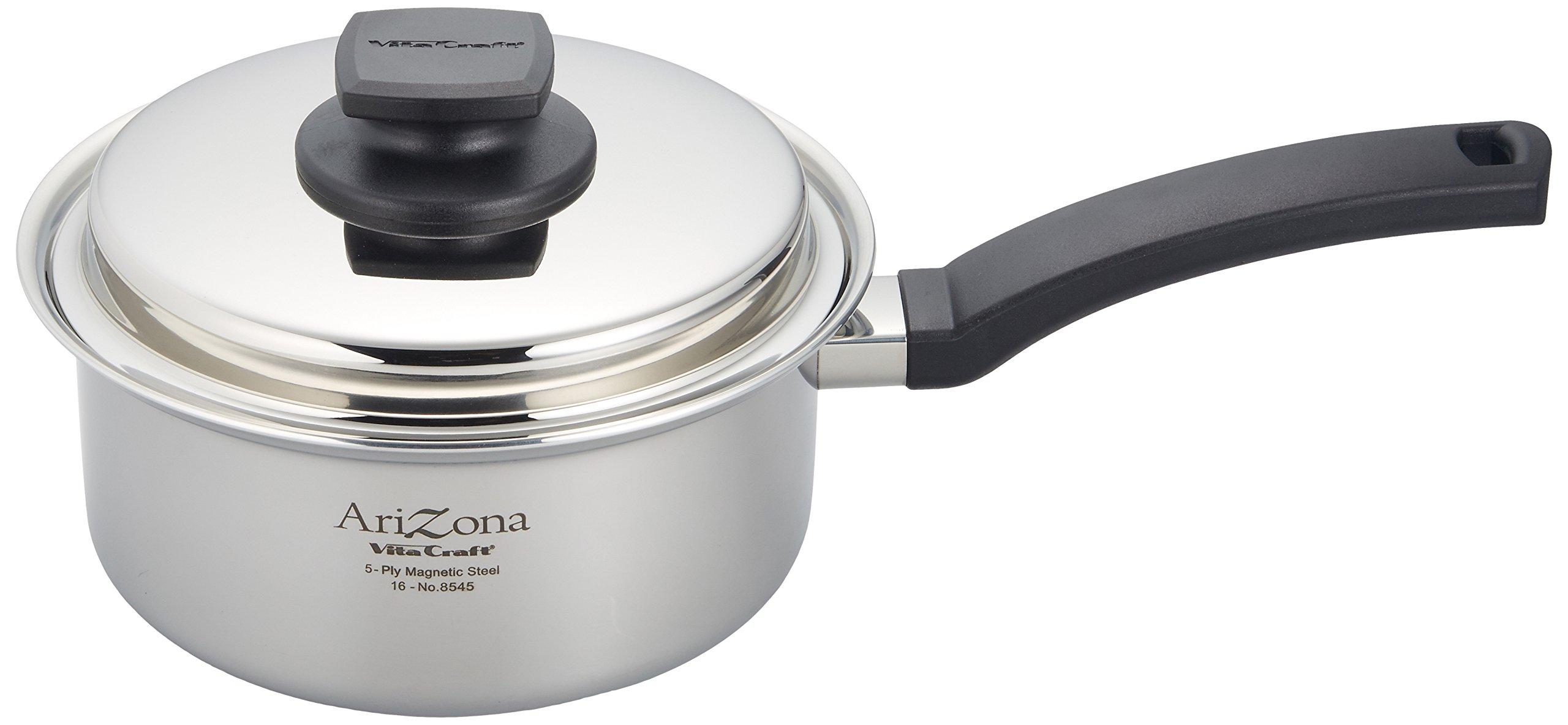 

Vitacraft Single Pot Arizona 17cm Recipe Included 8545 Silver