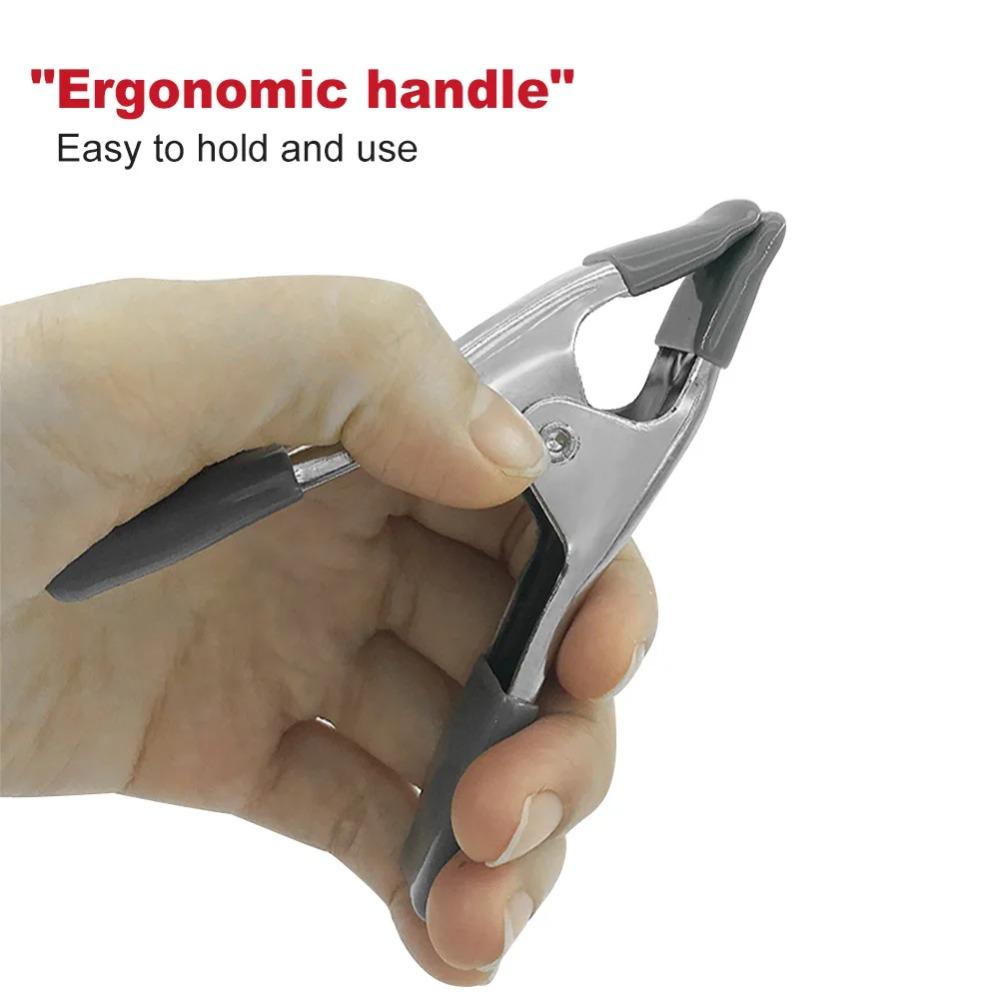 2 Stück Gummi-Griffe Holzbearbeitung Federklemmen Metallfederklemme Qualitätsfederklemme