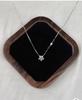Elegant S925 Sterling Silver Petal Zircon Flower Pendant Necklace - High-End Light Luxury Design Clavicle Chain