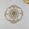 28 Cm Lace Coaster Embroidery Retro Lace Placemat Dust Cover Towel Coffee Table Mat Decoration