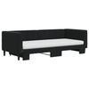 VidaXL Daybed with Trundle and Mattress Black 90x200 Cm Velvet 3196719