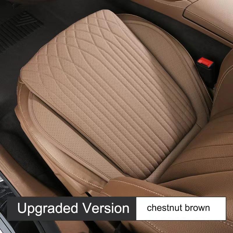 

Всесезонная универсальная подушка на сиденье автомобиля из кожи наппа, дышащая, нескользящая, подушка с высокой упругостью, подушка на сиденье