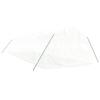 VidaXL Serre avec cadre en acier blanc 30 m² 10x3x2 m, polytunnel, serre à cadre froid, serre pour tomate, serre de jardin, 3188053