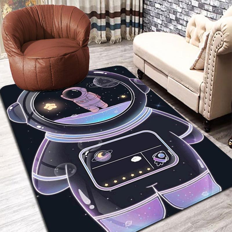 Cute Astronaut Rug Floor Mat for Living Room or Bedroom Soft and Comfortable Carpet a Gift for Birthday and Holiday.MFF0918241