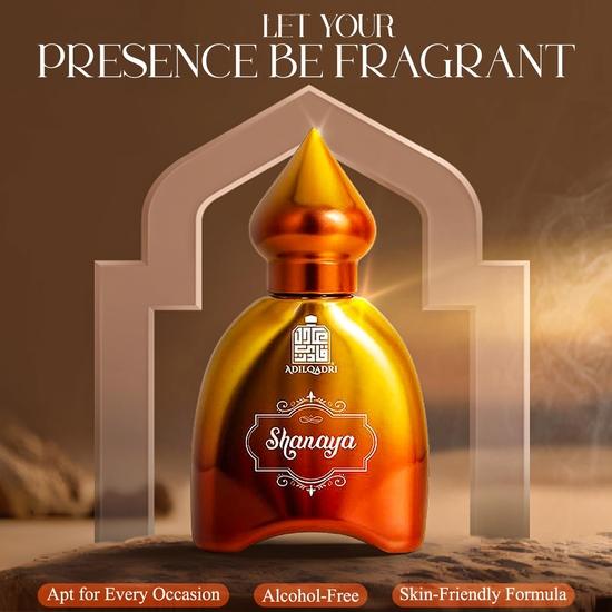 AdilQadri Shanaya Attar | Mélange arabe et français | Roll-On unisexe sans alcool | Attar longue durée - 12 ML