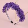 Fashion Chiffon Flower Headbands Plastic Teeth Hairbands Baby Girls Headbands Children Kids Floral Hairband Hair Accessories Set