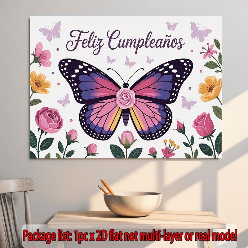 Party Backdrop Flat Feliz Cumpleaos Events Wedding Coming Ceremony Four Season Photo Booth Background Front Door Decor Celebrations