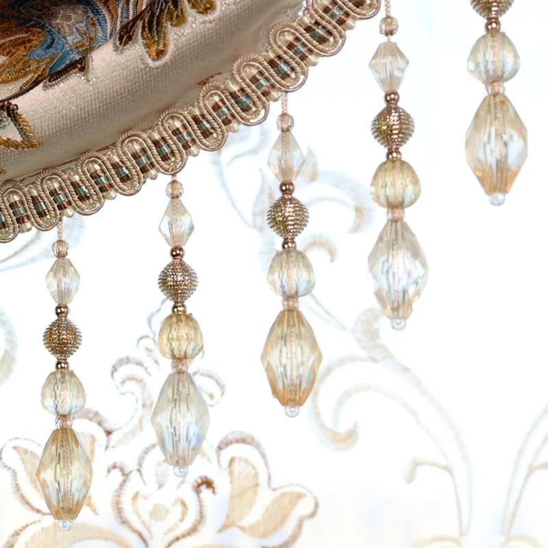 

6 метров цветной хрустальный подвесной кисточки занавеска бахрома глянцевые бусины кружевная отделка кисточками лента швейное ремесло свадебная обивка декор