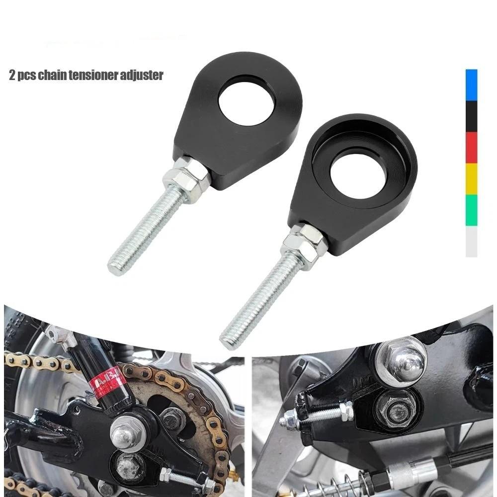 2 Stück 12mm Motorrad-Modifikationsteile Schwerlast-Kettenspanner Einstellschraube Pit ATV