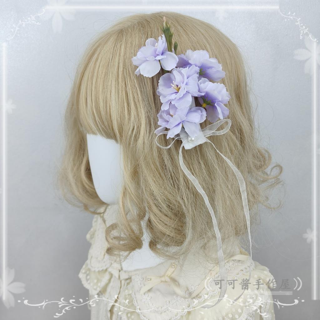 Original Cherry Blossom Hairpin Fairy Hair Accessories Lolita Hair Accessories Headgear Clips Bow Hair Accessories for Women