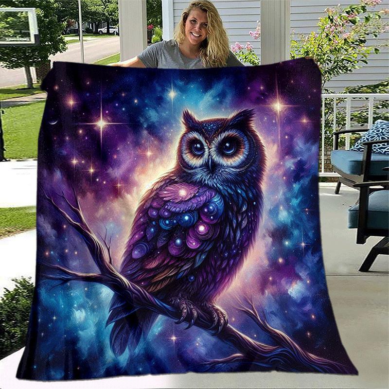 1pc Eagle Printing Lightweight Flannel Blanket, Comfortable and Warm Blanket, for Camping Sofa Bed and Couch Office, Suitable for Gift Blanke