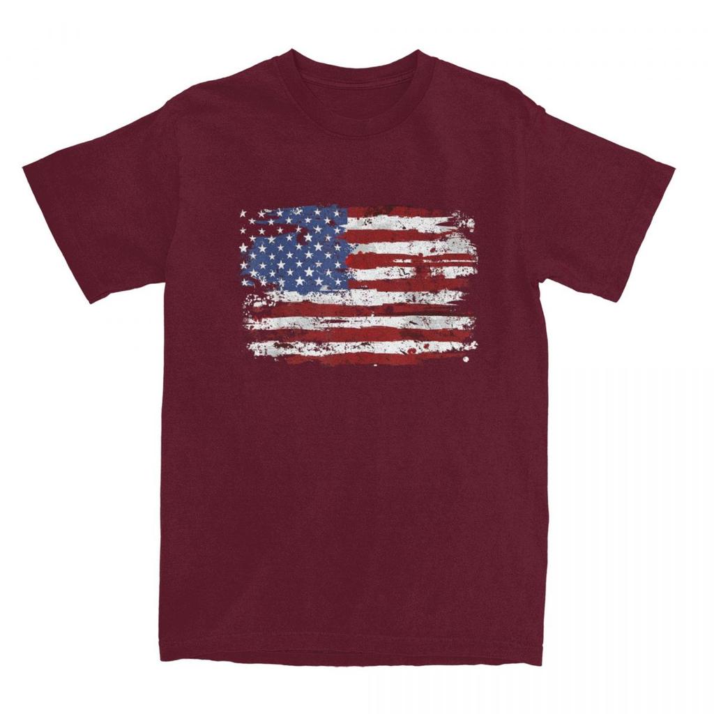 Steagul American SUA Statele Unite ale Americii SUA 4 Iulie Tricou Tricouri de Vară Tricou de Bumbac Pentru Bărbați Mânecă Scurtă