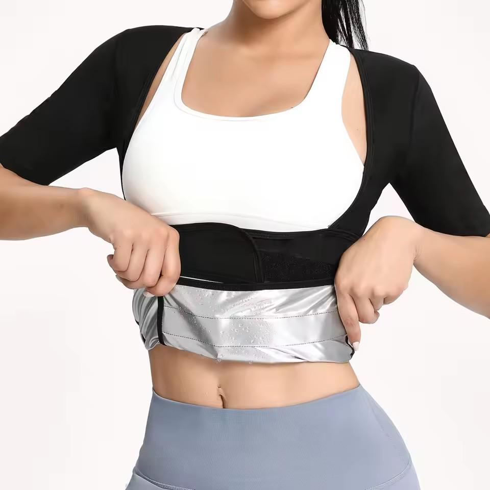 Damen Schweißableitender Taillentrainer Schlankmachende Sportbekleidung