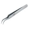 HOZAN Curved Tweezers, Stainless Steel, 115mm Long, 18g Weight, 7mm Opening, P-882