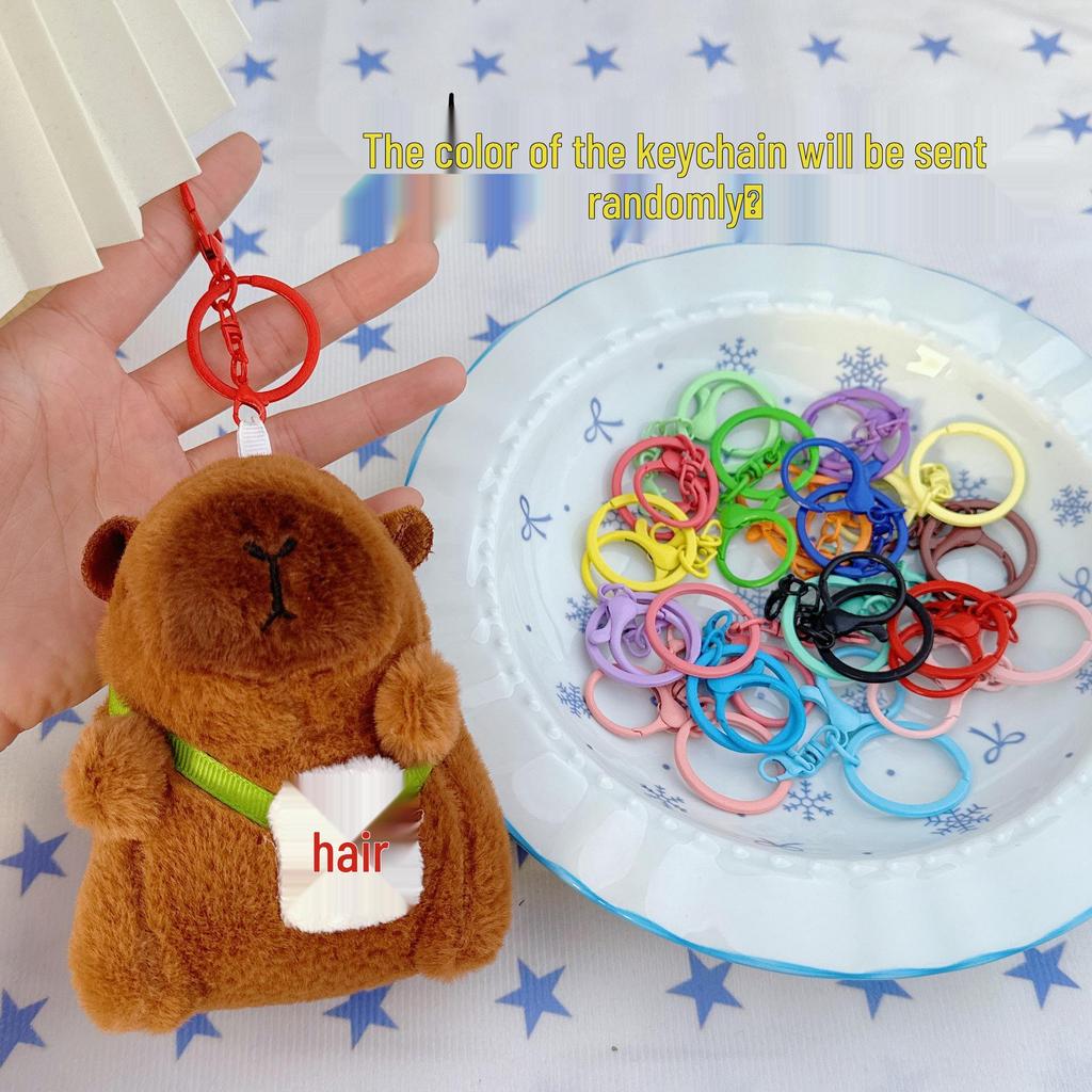 Pingente Capivara Chaveiro de Pelúcia - Presente de Aniversário Boneca de Pano