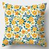 Flower Pillowcase Square Sofa Pillow Cover Watercolor Flowers Cushion