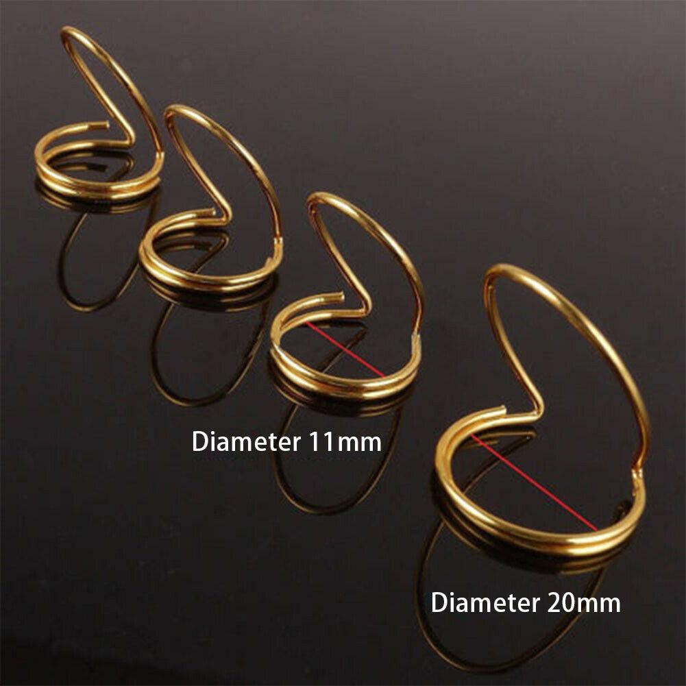 Metal Finger Picks Thumb and Index Finger Picks Musical Instrument Picks Adjustable Spring Guitar Picks Metal Picks