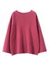 Autumn/Winter 2026 Women's Cashmere One-Shoulder Loose Pullover Sweater