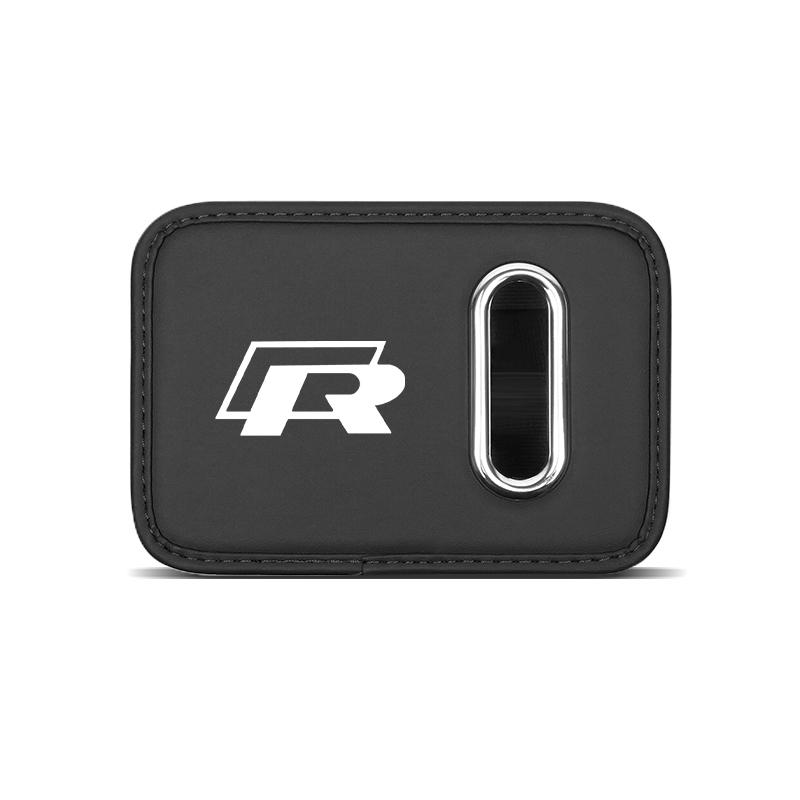 Car Soft Leather Tissue Box Multi Functional Car Door Storage Box Accessories For VW Golf T‑Roc Tiguan Polo Passat T‑Cross MK7 Gj8