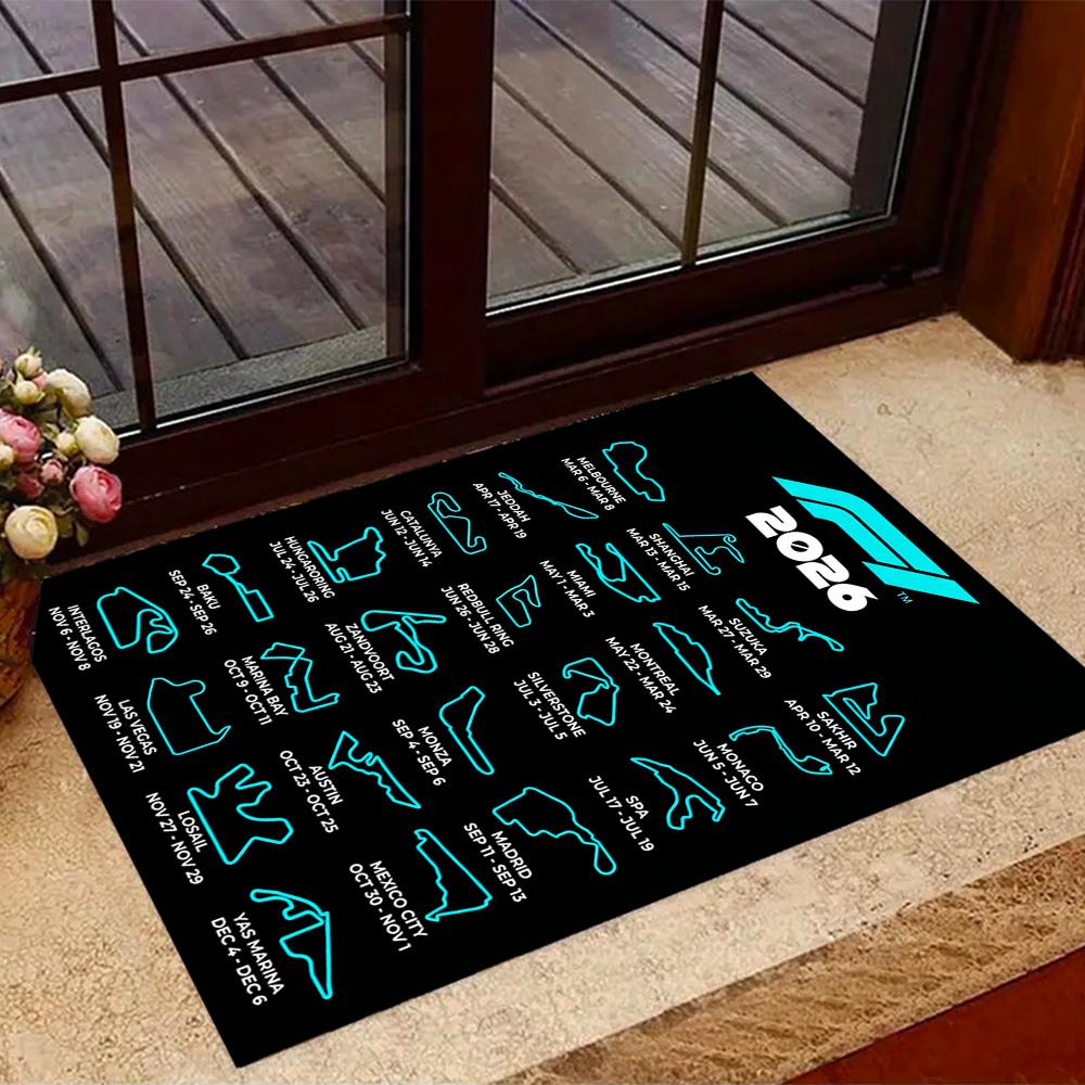 Formelkalender Fußmatte Design für Spielzimmer Dekorieren Sie Zimmer Eingangsbereich Esszimmer Anti-Rutsch-Teppich Dekorieren Sie Büros Spirituelles Geschenk
