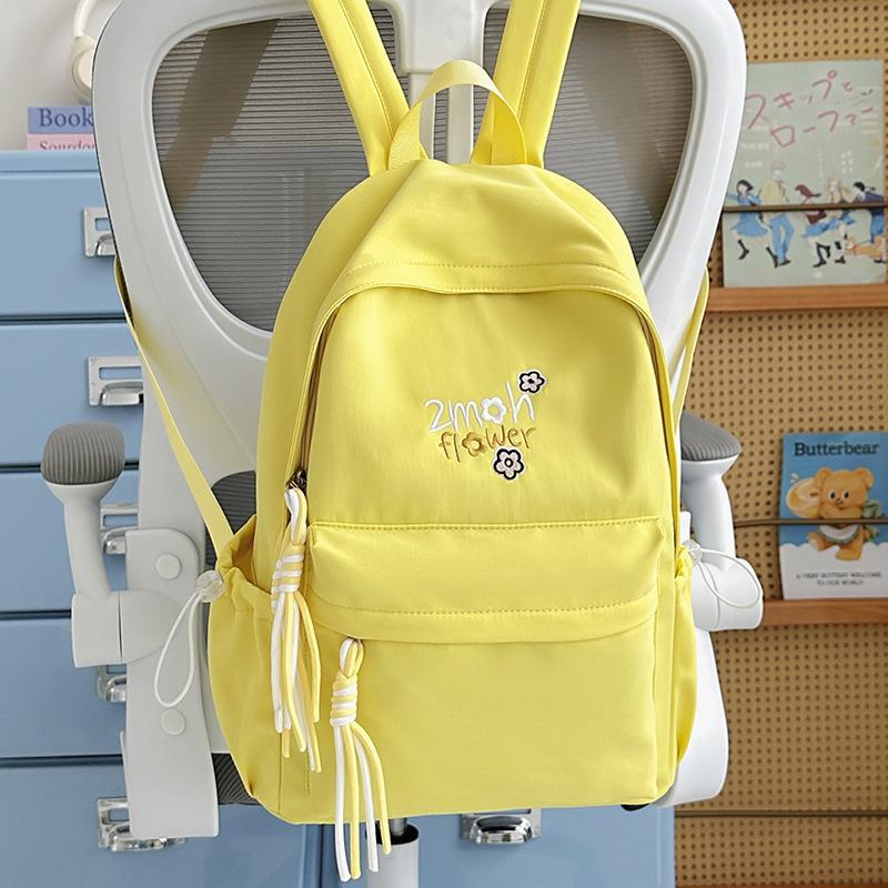 Schoolbag High Value Cute Backpack Female Student Schoolbag Large Capacity Lightweight Simple Ins Wind Leisure Travel Backpack