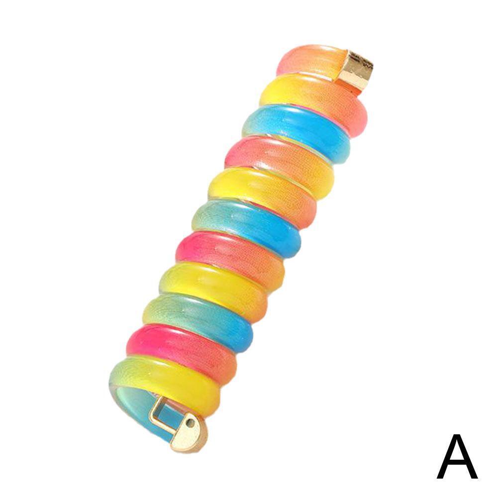 

Детский телефонный провод для девочек, держатель для хвоста, красочная эластичная повязка для волос cx синий