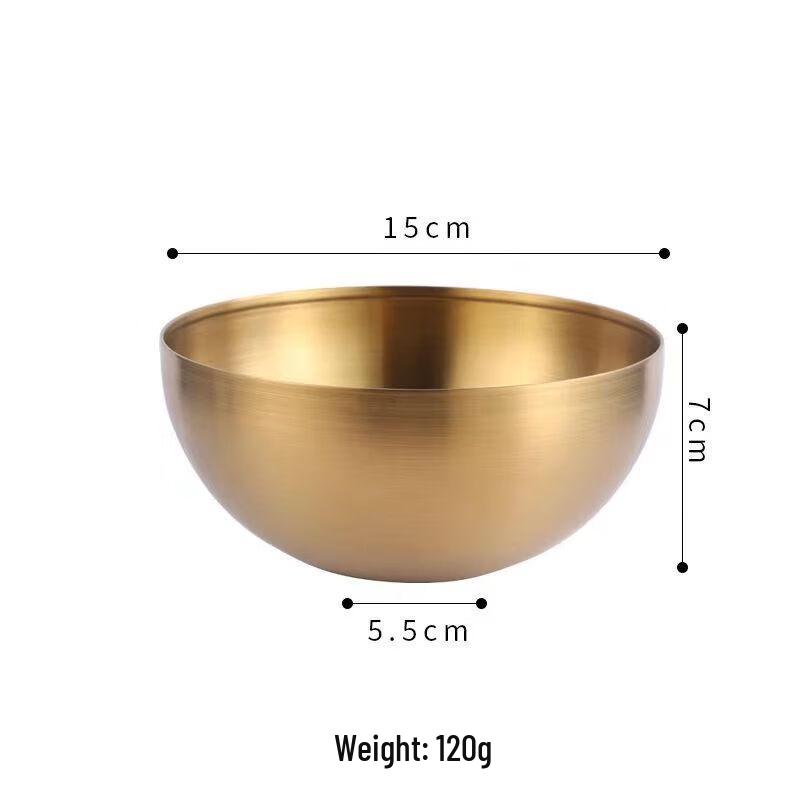 Korean Style Food Grade 304 Stainless Steel Multi-Use Bowl