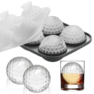 Bac à glaçons en silicone avec couvercle, rond, carré, sphérique, pour la cuisine, les cocktails, le whisky