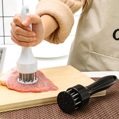 Beef Tenderizer Ultra-sharp Rust-proof with Lid Save Cooking Time Stainless Steel 16 Needles Manual Meat Grinder Tender Mallet Kitchen Tools